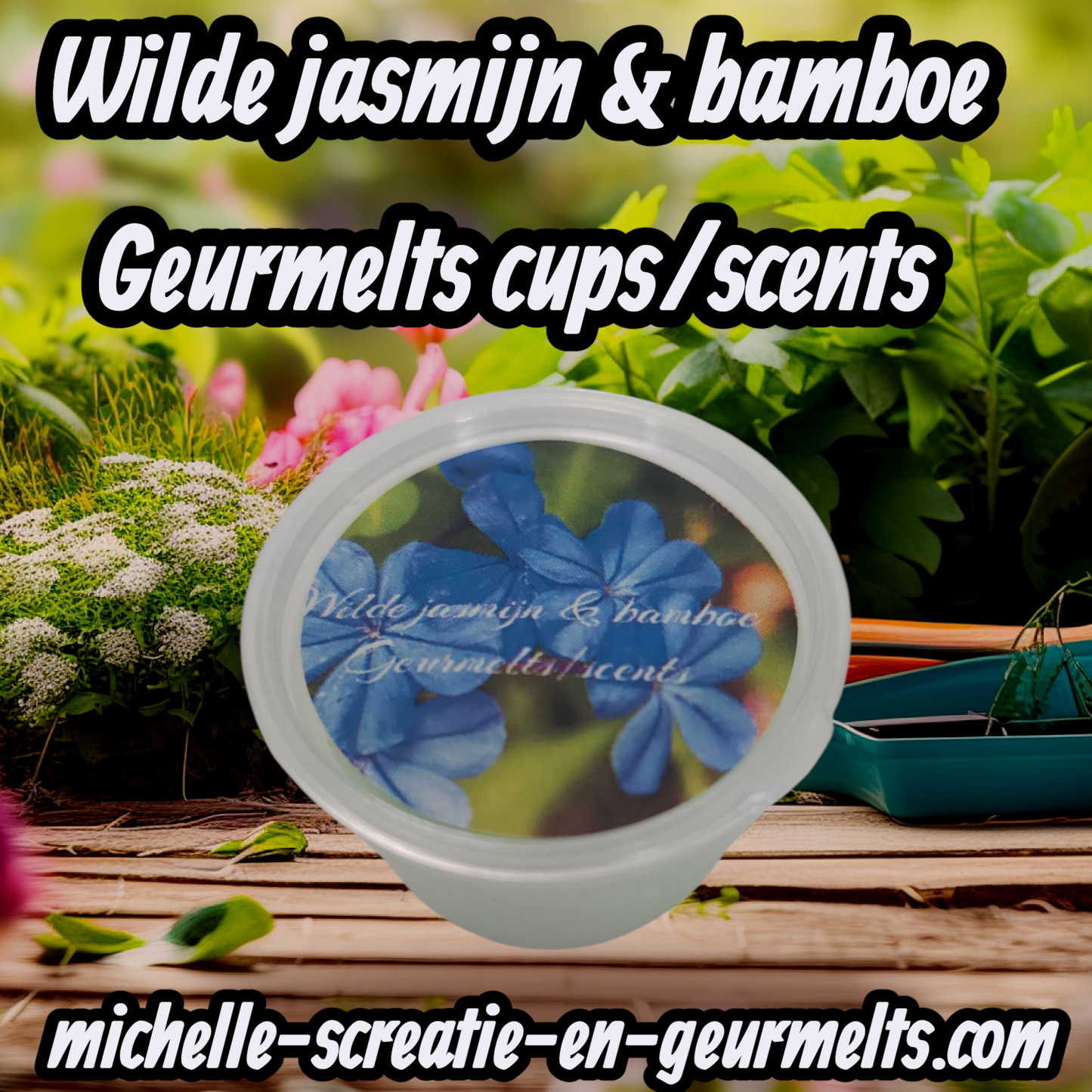 Wilde jasmijn & bamboe Geurmelts cups/scents