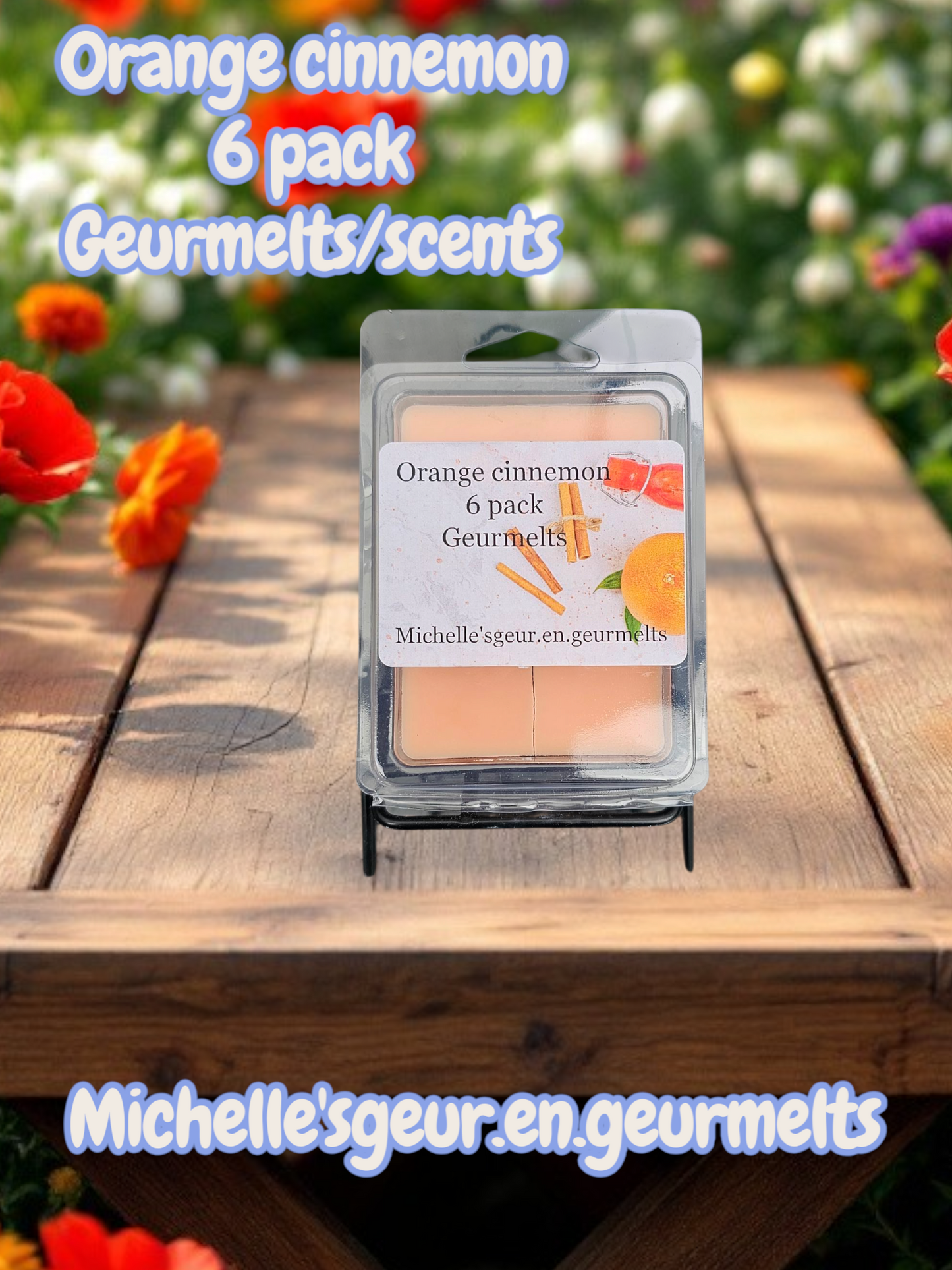 Orange cinnemon 6 pack geurmelts/scents