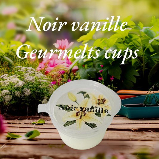 Noir vanille geurmelts cups