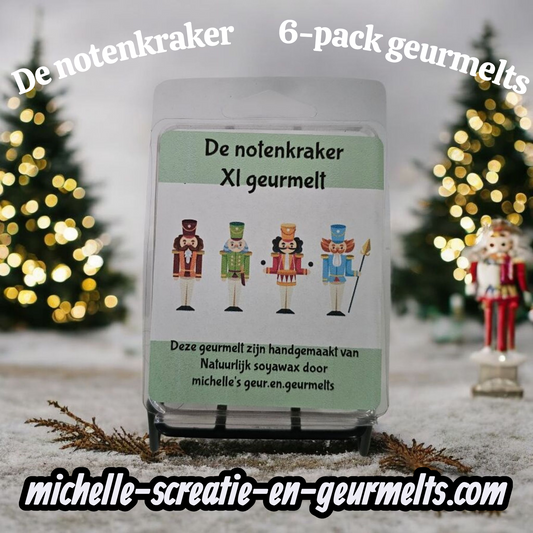 🌰 Notenkraker Geurmelts – 6-pack van Natuurlijke Koolzaadwas