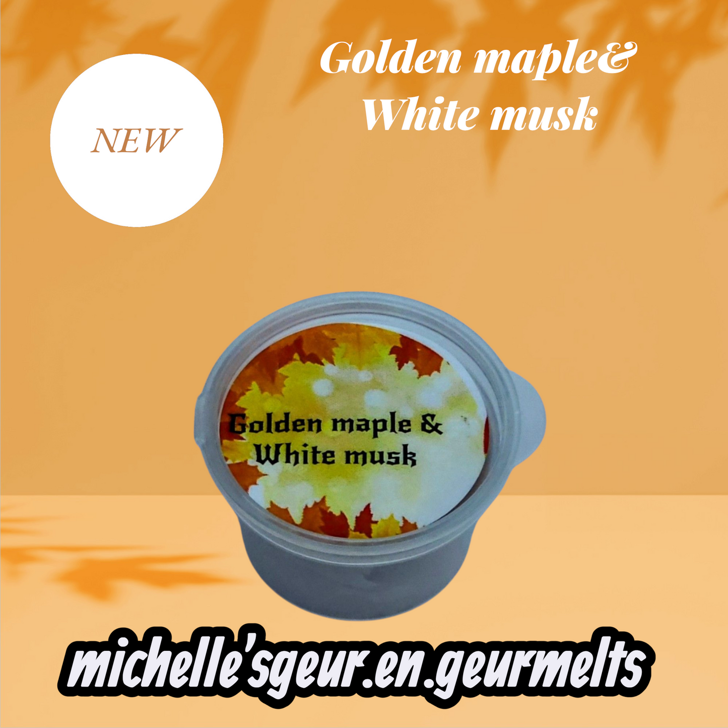 Golden maple & White musk cups geurmelts