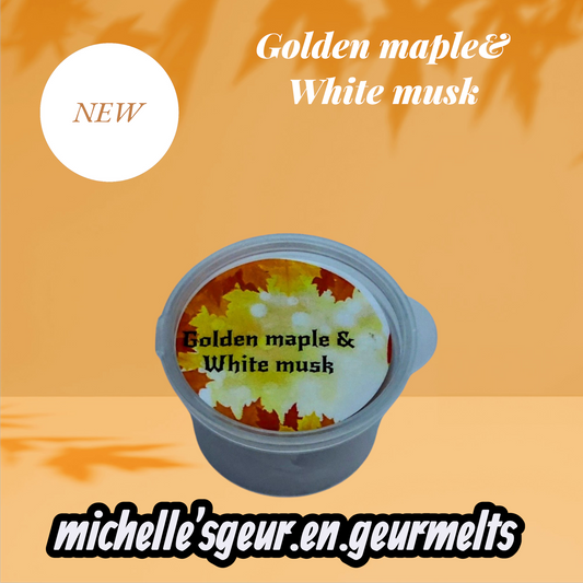 Golden maple & White musk cups geurmelts