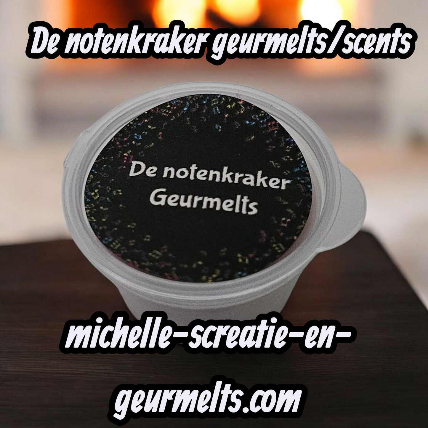 🌰 Notenkraker Geurmelts Cup – Handgemaakt van Natuurlijke Koolzaadwas