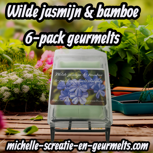Wilde jasmijn en bamboe 6-pack geurmelts